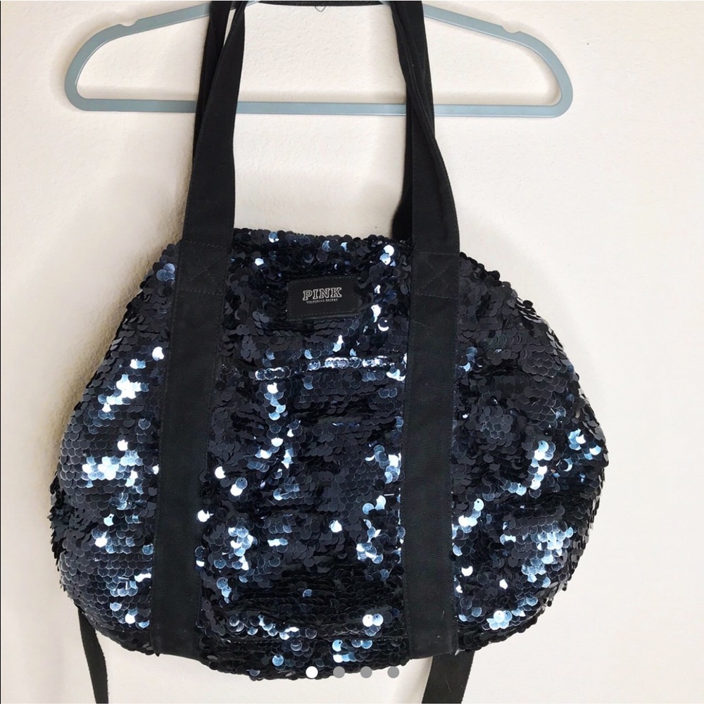 Victoria secret sequin/ sparkle overnight/totebag